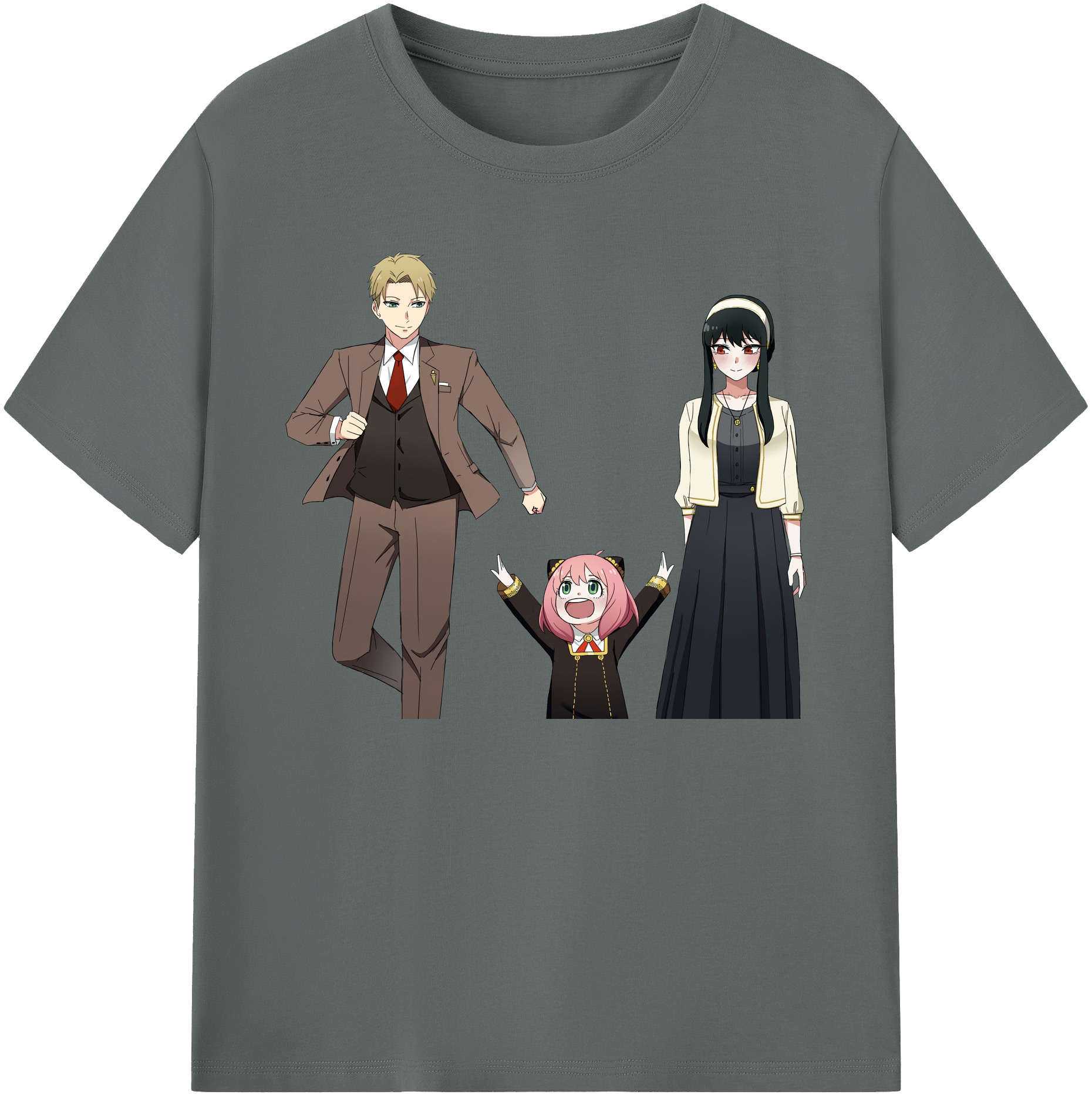 （画像用） SPY×FAMILY间谍家家酒 綿100％ メンズ半袖Tシャツ｜肌触りやわらか＆通気性